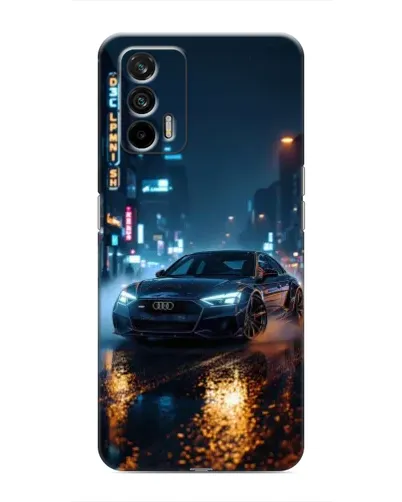 Чохол для Realme 7 Pro з картинкою «Нічне місто та Audi» Чохол для Realme 7 Pro з картинкою «Нічне місто та Audi»