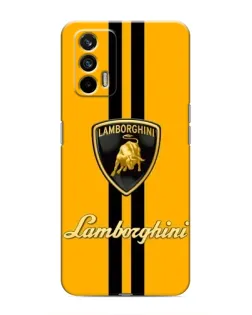 Чохол для Realme 7 Pro з картинкою «Lamborghini Stripe жовтий»