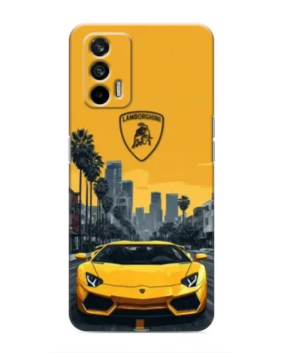 Чохол для Realme 7 Pro з картинкою «Жовтий Lamborghini місто» Чохол для Realme 7 Pro з картинкою «Жовтий Lamborghini місто»