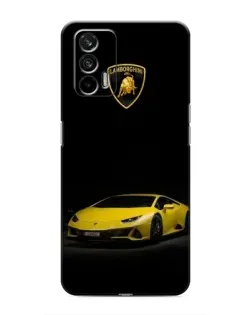Чохол для Realme 7 Pro з картинкою «Lamborghini жовтий акцент»