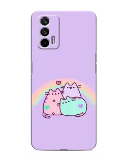 Чохол для Realme 7 Pro з картинкою «Веселкові Пушини»
