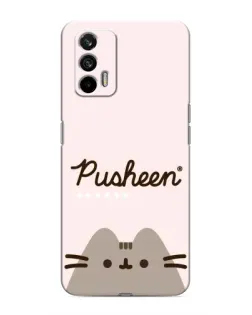 Чохол для Realme 7 Pro з картинкою «Pusheen логотип»