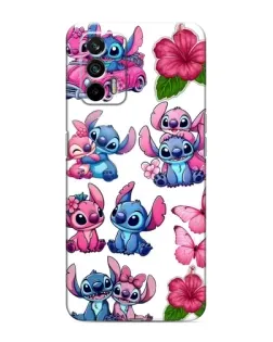 Чехол для Realme 7 Pro с картинкой «Стикеры Stitch и Angel»