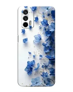 Чохол для Realme 7 Pro з картинкою «Блакитний квітковий каскад» Чохол для Realme 7 Pro з картинкою «Блакитний квітковий каскад»