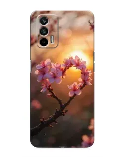 Чохол для Realme 7 Pro з картинкою «Рожевий цвіт сердечко на тлі заходу» Чохол для Realme 7 Pro з картинкою «Рожевий цвіт сердечко на тлі заходу»