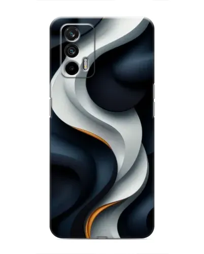 Чохол для Realme 7 Pro з картинкою «Об'ємні чорно-білі стрічки» Чохол для Realme 7 Pro з картинкою «Об'ємні чорно-білі стрічки»
