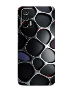 Чохол для Realme 7 Pro з картинкою «Об'ємна темна решітка»