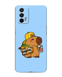 Чохол для Realme 7 Pro з картинкою «Капібара на скейті»