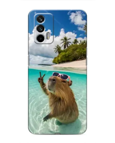 Чохол для Realme 7 Pro з картинкою «Капібара на морі» Чохол для Realme 7 Pro з картинкою «Капібара на морі»