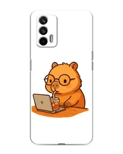 Чохол для Realme 7 Pro з картинкою «Капібара з ноутбуком» Чохол для Realme 7 Pro з картинкою «Капібара з ноутбуком»