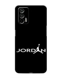 Чехол для Realme 7 с картинкой «Jordan White Logo»