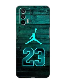 Чехол для Realme 7 с картинкой «Jordan Cyan 23»