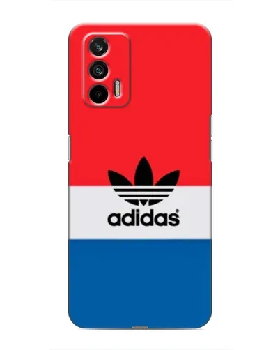 Чехол для Realme 7 с картинкой «Ретро блоки Adidas»