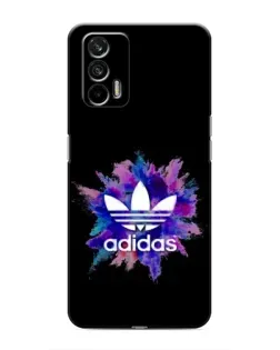 Чехол для Realme 7 с картинкой «Взрыв красок Adidas»