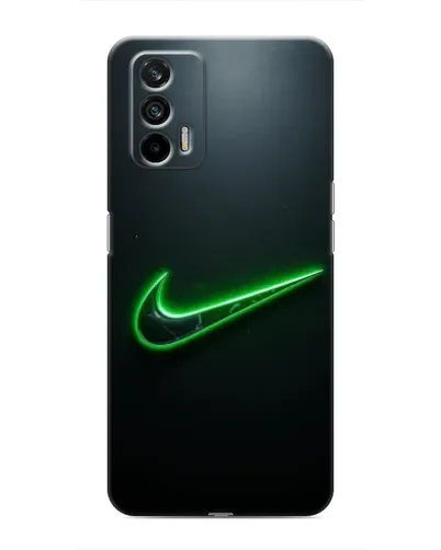 Чехол для Realme 7 с картинкой «Неоновый контур Nike»