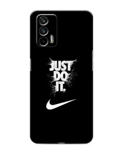 Чехол для Realme 7 с картинкой «Текстовый принт Nike»