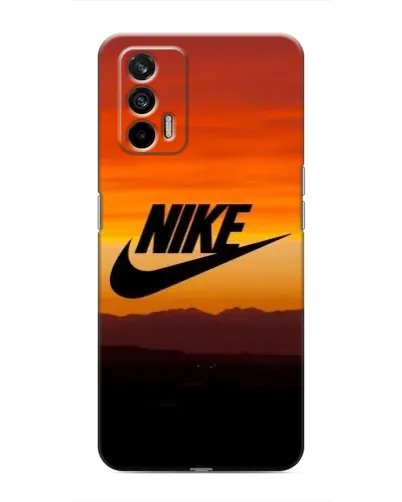 Чехол для Realme 7 с картинкой «Nike — вечерний горизонт»