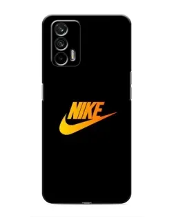 Чехол для Realme 7 с картинкой «Золотой логотип Nike»