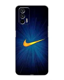 Чехол для Realme 7 с картинкой «Синий пульс Nike» Чехол для Realme 7 с картинкой «Синий пульс Nike»