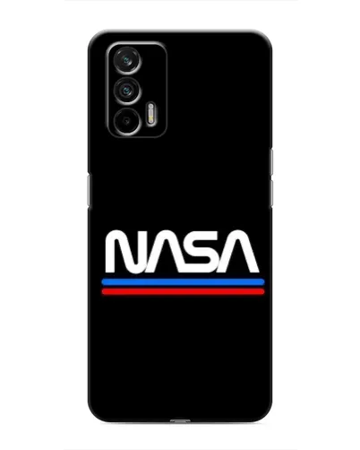 Чехол для Realme 7 с картинкой «NASA — классика Red Blue» Чехол для Realme 7 с картинкой «NASA — классика Red Blue»