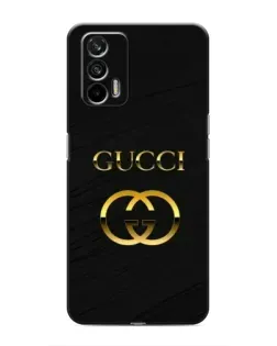 Чехол для Realme 7 с картинкой «Золотой логотип Gucci»