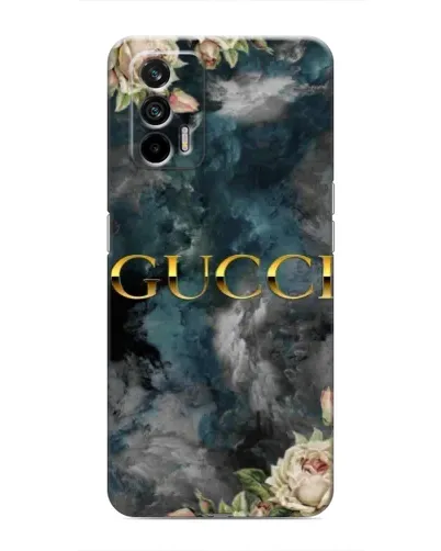 Чехол для Realme 7 с картинкой «Абстрактные цветы Gucci» Чехол для Realme 7 с картинкой «Абстрактные цветы Gucci»