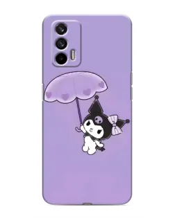 Чехол для Realme 7 с картинкой «Kuromi с зонтиком»