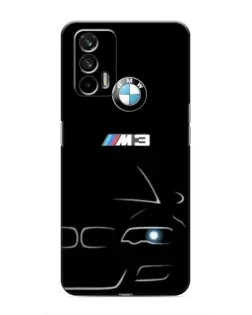 Чехол для Realme 7 с картинкой «Минималистичный принт BMW M3»