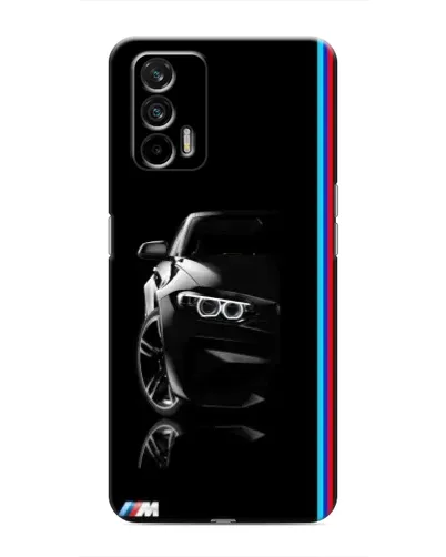 Чехол для Realme 7 с картинкой «Силуэт BMW в темноте» Чехол для Realme 7 с картинкой «Силуэт BMW в темноте»