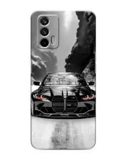 Чехол для Realme 7 с картинкой «BMW — акварельный дрифт»