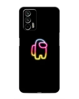Чехол для Realme 7 с картинкой «Among Us градиент»