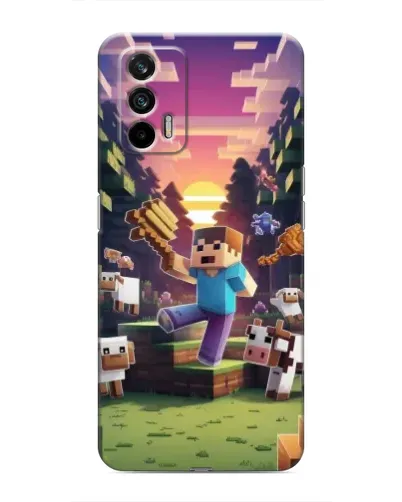 Чехол для Realme 7 с картинкой «Стив на ферме» Чехол для Realme 7 с картинкой «Стив на ферме»