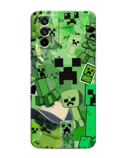 Чехол для Realme 7 с картинкой «Криперы Minecraft»
