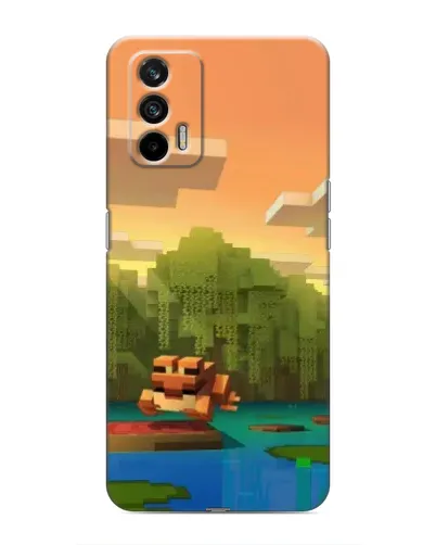 Чехол для Realme 7 с картинкой «Майнкрафт закат солнца» Чехол для Realme 7 с картинкой «Майнкрафт закат солнца»