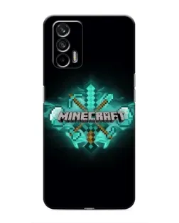 Чехол для Realme 7 с картинкой «Minecraft Diamond лого»