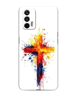 Чохол для Realme 7 з картинкою «Акварельний хрест»