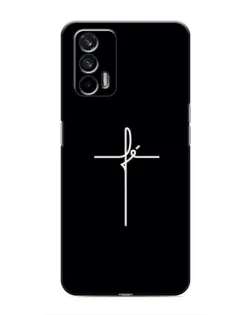 Чехол для Realme 7 с картинкой «Тонкий крест»