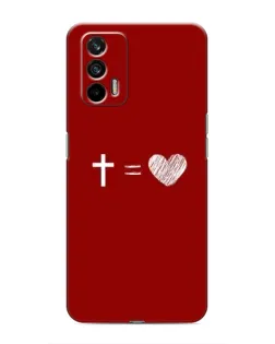 Чехол для Realme 7 с картинкой «Уравнение любви»