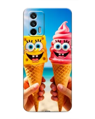Чехол для Realme 7 с картинкой «Спанч Боб мороженое» Чехол для Realme 7 с картинкой «Спанч Боб мороженое»