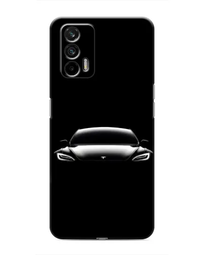 Чехол для Realme 7 с картинкой «Фары Tesla Night» Чехол для Realme 7 с картинкой «Фары Tesla Night»