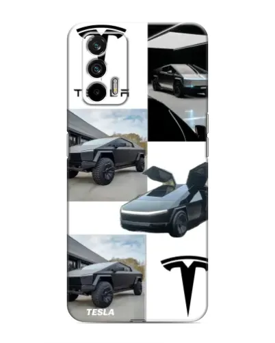 Чехол для Realme 7 с картинкой «Коллаж Cybertruck Tesla» Чехол для Realme 7 с картинкой «Коллаж Cybertruck Tesla»