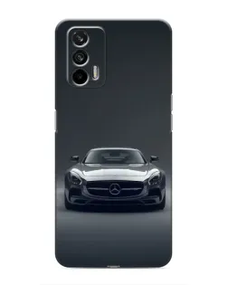 Чехол для Realme 7 с картинкой «Mercedes на черном»