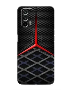 Чехол для Realme 7 с картинкой «Mercedes Carbon Grid»