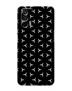 Чехол для Realme 7 с картинкой «Mercedes паттерн звезд»