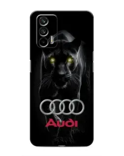 Чехол для Realme 7 с картинкой «Пантера и Audi»