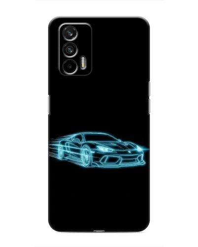 Чехол для Realme 7 с картинкой «Неоновый контур Lamborghini» Чехол для Realme 7 с картинкой «Неоновый контур Lamborghini»