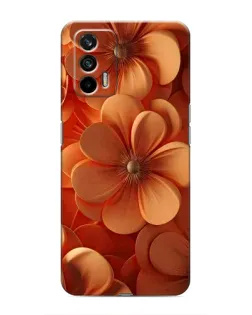 Чохол для Realme 7 з картинкою «Помаранчева макро квітка»