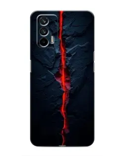 Чохол для Realme 7 з картинкою «Червона лавова тріщина»