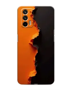 Чохол для Realme 7 з картинкою «Помаранчевий розлом»
