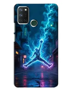 Чохол для Realme 7i з картинкою «Jordan Gold Jumpman»